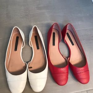 Zara flat shoes 10/40(2pairs)